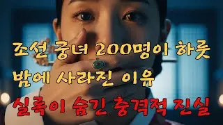 조선시대 4대 사화무오사화, 갑자사화, 기묘사화, 을사사화에서 정치를 하지 않았지만 정치 때문에 이름도 없이 처형당한 수백 명의 궁녀들, 500년간 실록에서 지워진 그녀들의 충격적