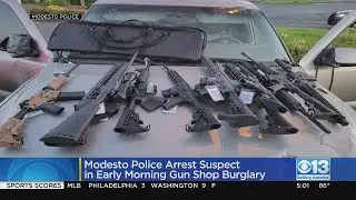 Modesto Police Arrest Suspect In Early Morning Gun Shop Burglary