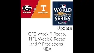 NFL Week 8 R  9 P and TDR, CFB Week 9 R, NBA, 2022 MLB WS U, More -- BITBE52