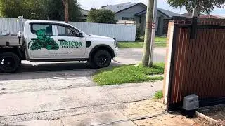 Custom driveway sliding gate