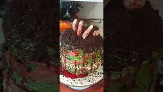 walking dead zombie cake