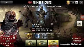 Walking Dead: Road To Survival - 2x Chances Epic Armored Shiva