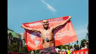 It's a ROAD MILE WORLD RECORD for Elliot Giles at the New Balance K&ouml; Meile in D&uuml;sseldorf, Germany