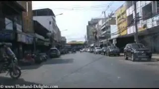 A drive through Chaiyaphum City, Chaiyaphum Province, Thailand.