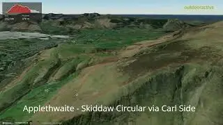 Applethwaite - Skiddaw Circular via Carl Side ∆ hiking trails ∆ 3d-trail.com/england/
