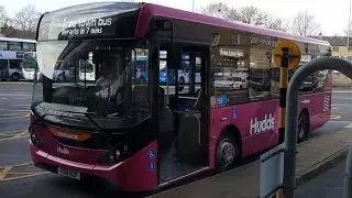 A ride on the Huddersfield Free Town Bus YX18 KZF 726 ADL Enviro200 MMC Team Pennine Hudds Quick
