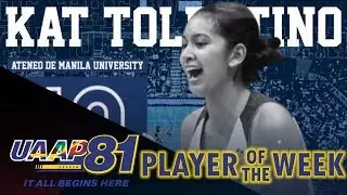 UAAP 81 WV: Kat Tolentino | Player of the Week