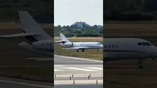dassault falcon 2000ex cs dlb netjets Europe taking off from Raf Northolt 1 st