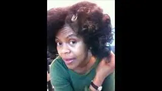 Curly Fro Transition Phase - Relaxed to Natural Hair