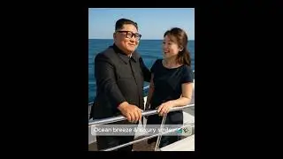 Kim Jong Un & Ri Sol-ju Luxury Yacht Moments 🌊✨ #Shorts