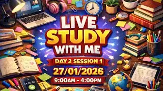 Live streaming of LIVE  STUDY WITH ME #jee #ssc #neet #livestudy #10th #12th #love #motivation  