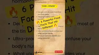 🔥 6 Powerful Food Facts That Hit Different 🔥#facts #food #health #2026 #shorts #mindblown #quotes