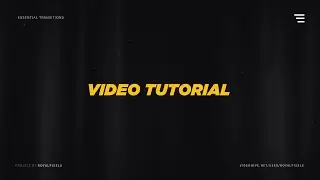 Essential Transitions - How to Use