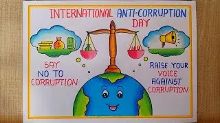 International Anti-corruption Day Drawing| Anti-corruption day Poster drawing| No Corruption drawing