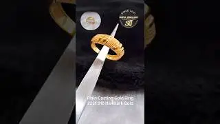 Gold Casting Ring New Plain Gents Ring GoldRing 22ct 916 Hallmark Gold  Design #suryajewellers2001