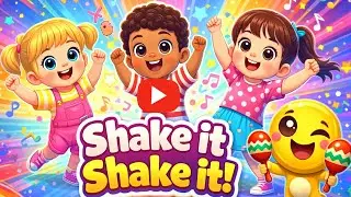 Shake It Shake It Dance Song | Fun Kids Dancing Rhyme | 3D Cartoon Animation