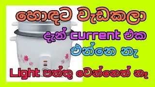 Rice Cooker Repair / light දෙකම පත්තු වෙන්නෙ නැ / #anelectrical