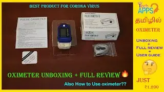 Pulse oximeter Unboxing+User Guide (தமிழில்)🔥 - TechApps Tamil