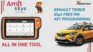 RENAULT TRIBER 2022 ID 4A FREE PIN PROGRAMMING BY VVDI KEY TOOL PLUS @AmitKeys
