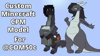 Astra Dragon Minecraft Custom Player Model Showcase