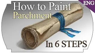 Easy Digital Painting Tutorial: How to paint  Realistic Parchment in Photoshop