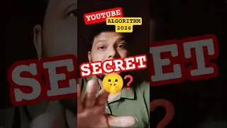 YouTube Algorithm 2026 Secret! Zero to 1M Views? 🚀🤫 #ytshorts