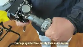 Firefighting drone: how to connect a water hose to a fire hydrant, how to install a spray gun