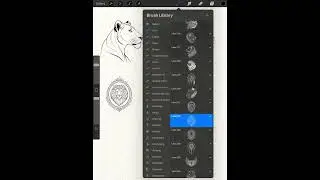 Lion Brush, Lion Procreate Brush &ndash; Create Powerful & Majestic Art!