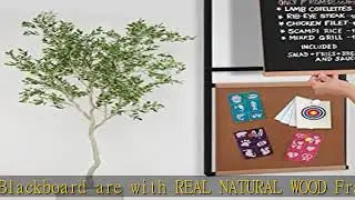 Dry Erase White Board/Cork Bulletin Board/Chalkboard Magnetic, Wall Organizer Combination Board on