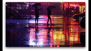 v1.1 4K Piano Relaxing Music Video and Rain Thunder - Sleep Music, Calm Music, Study Music