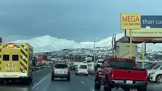 Driving in Downtown Wenatchee, Washington