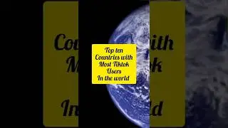 top ten countries with most tiktok user #shortvideo #top