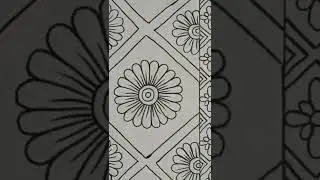 #shorts New 2022 Easy Draw Hand Writing Embroidery Nakshi Kantha design Part 1