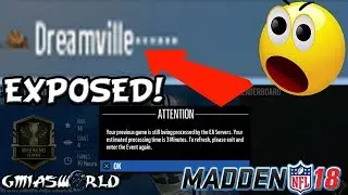 WEEKEND LEAGUE CHEATER EXPOSED IN MADDEN 18 ULTIMATE TEAM: 