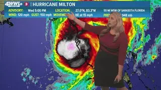 Wednesday 5PM First Weather: Hurricane Milton approaches Florida Gulf Coast