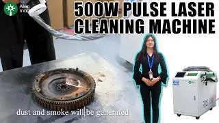 High speed laser cleaning machine pulse 500w rust removal machine