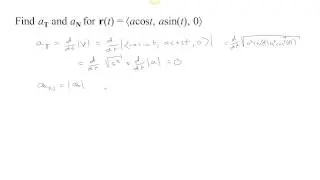 Tangential and Normal Acceleration - Uniform motion on a circle
