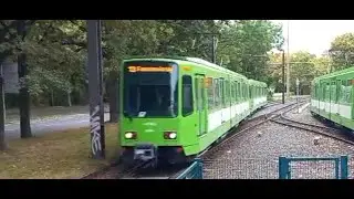 Filming and Riding Üstra Roling Stock at Stadtionbrücke Station.