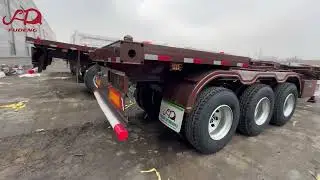 customized skelton trailer for container transport