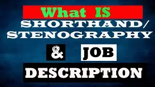 What is stenography and what is the stenographer job description