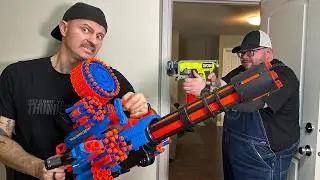 ВОЙНА NERF: Битва с Большим Майком!