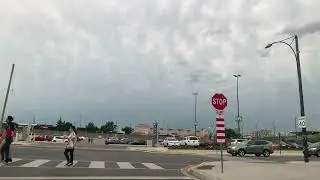 4K Drive Leaving Square One Mall Mississauga, Ontario Canada