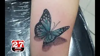 3D Butterfly tattoo