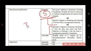 Dsssb Tgt Drawing Teacher Qualification l Eligibility Criteria For Art Teacher l #fineartstudy