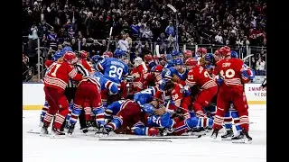 Mason Appleton Shoots Puck After Whistle Then Benches Clear