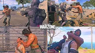 RAMBO Makes Different Finishing Moves - Warzone