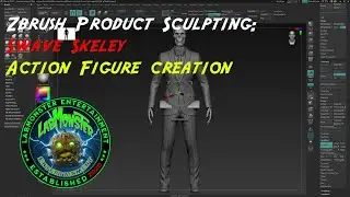 Zbrush Product Sculpting: Swave Skeley Action Figure creation