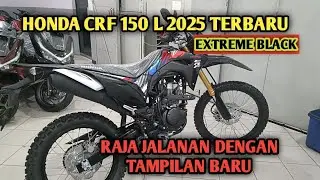 Honda CRF 150 L Terbaru 2025 warna EXTREME BLACK