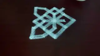 Four Stroke rangoli | நான்கு வரி கோலம் போடுவது எப்படி | how to draw four line kolam | Rovi Rangoli |