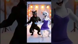 cat lovers #cartoon Black panther funny dance # cat #shorts